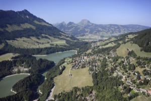 Paysage de Crésuz, Gruyère, Suisse