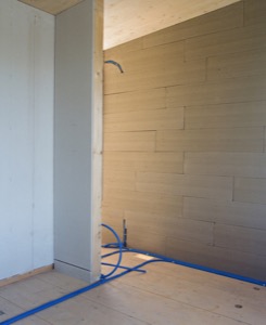 Construction en paille, canalisation, Suisse
